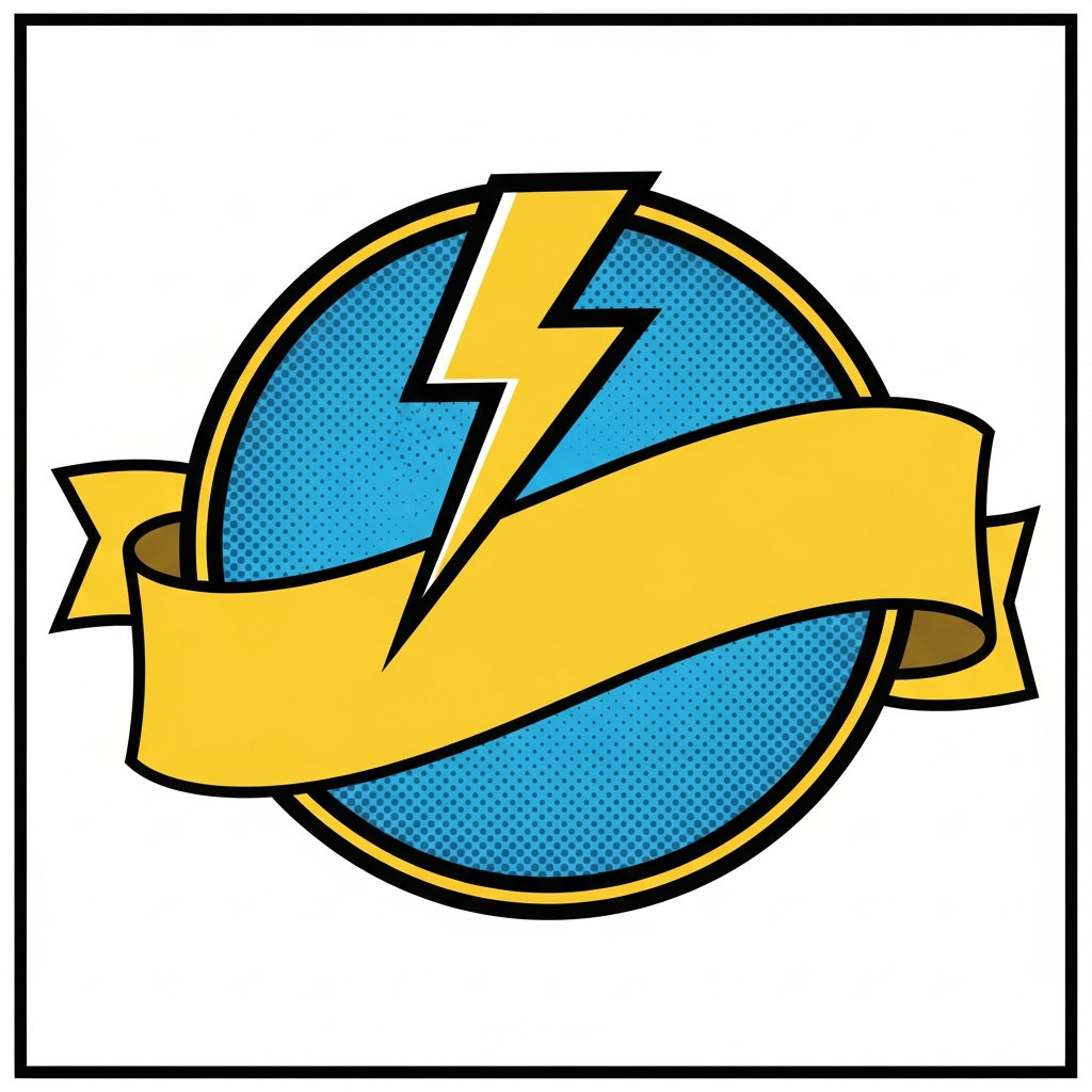 Superhero registration badge